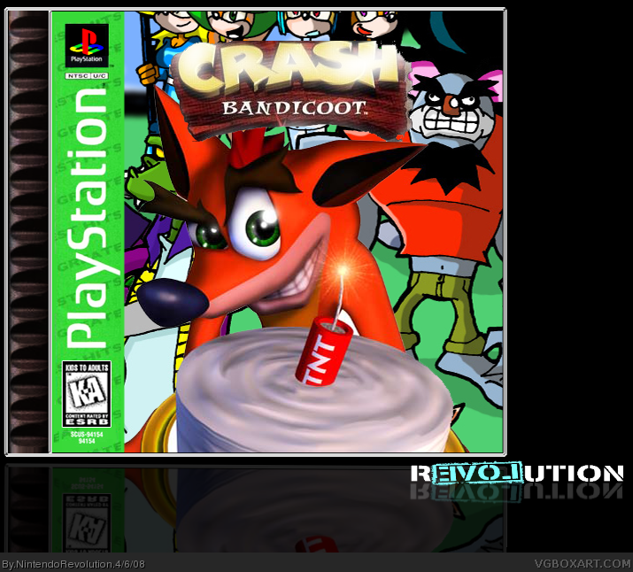 Crash Bandicoot box cover