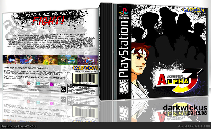 Street Fighter Alpha 3 box art cover