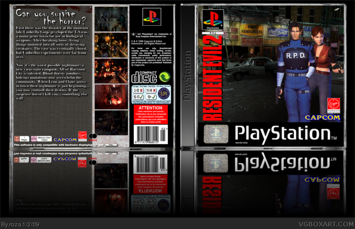 Resident Evil 2 box art cover