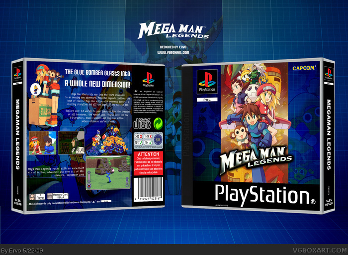 Mega Man Legends box art cover