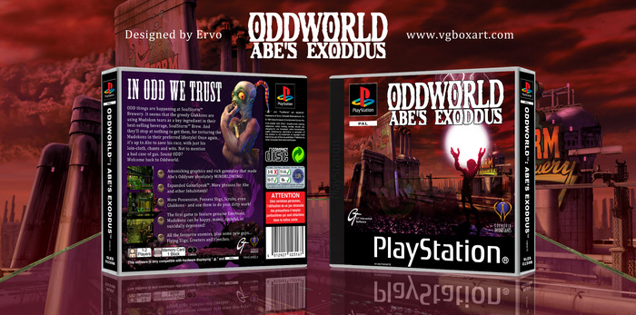 Oddworld Abe's Exoddus box art cover
