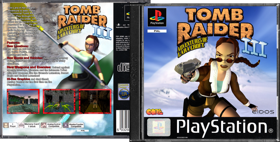 Tomb Raider III box cover
