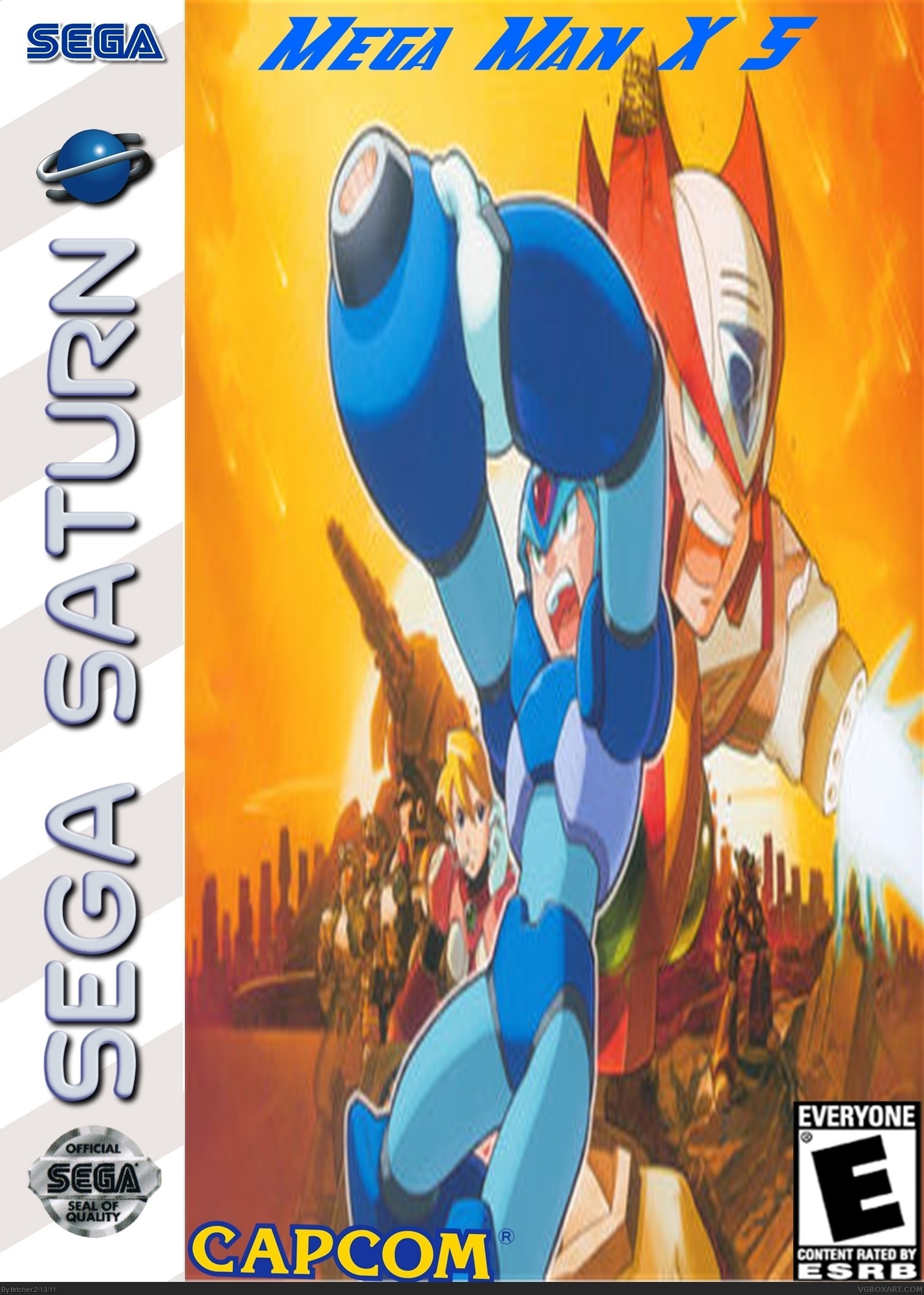Mega Man X5 box cover