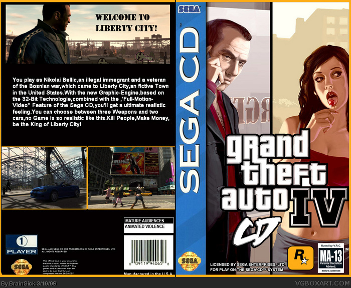 Grand Theft Auto CD box art cover