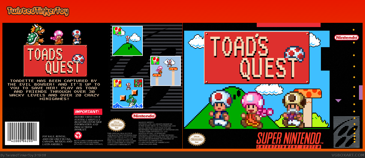 Toads Quest box cover