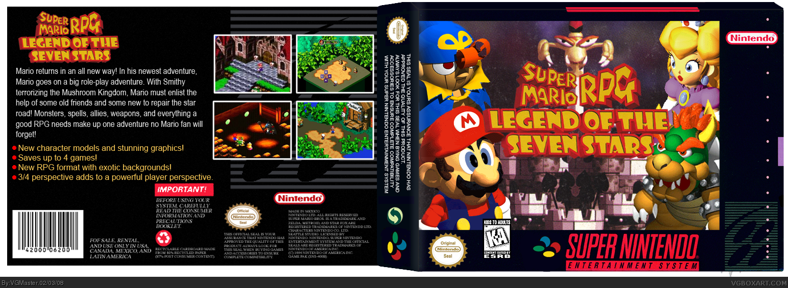 Super Mario RPG box cover