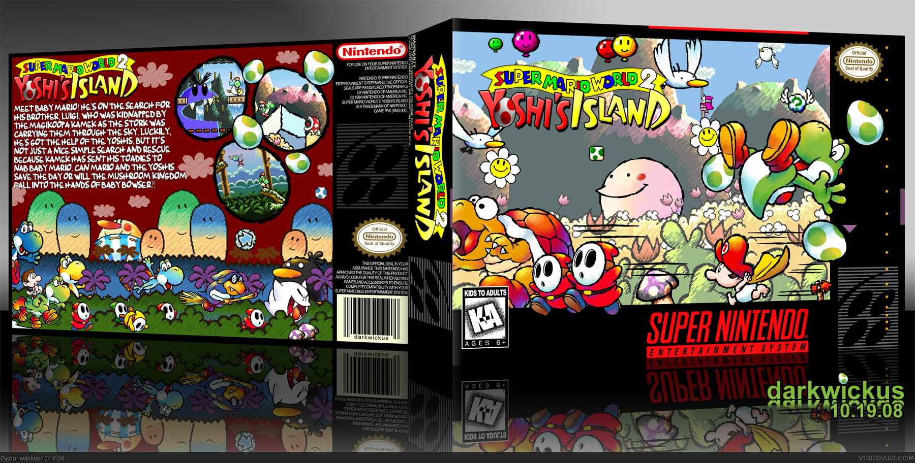 Super Mario World 2: Yoshi's Island box cover