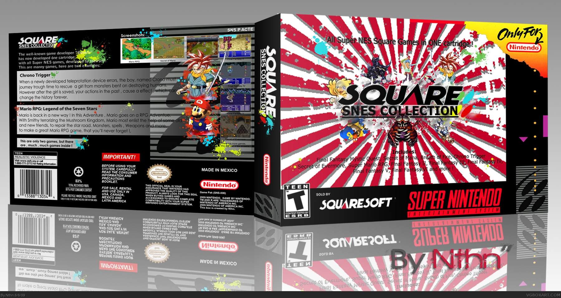 Square SNES Collection box cover