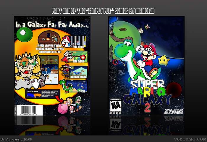Super Mario Galaxy 2 box art cover