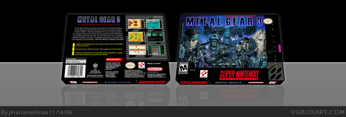 Metal Gear 3 box art cover