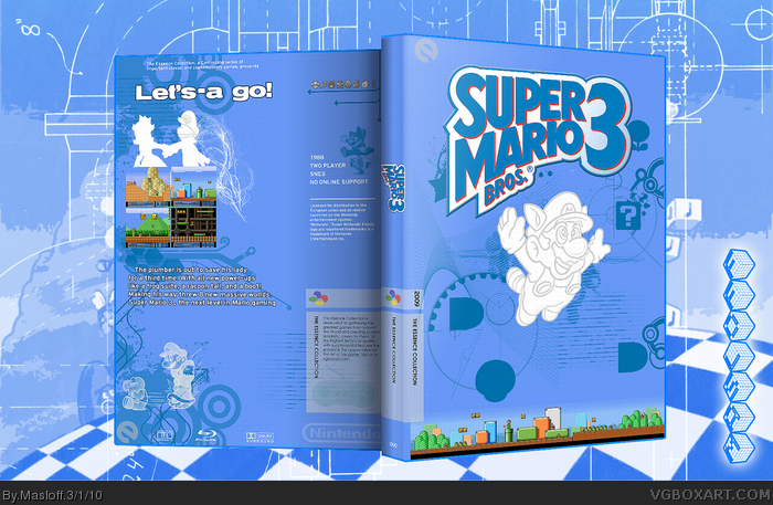 Super Mario Bros 3 box art cover