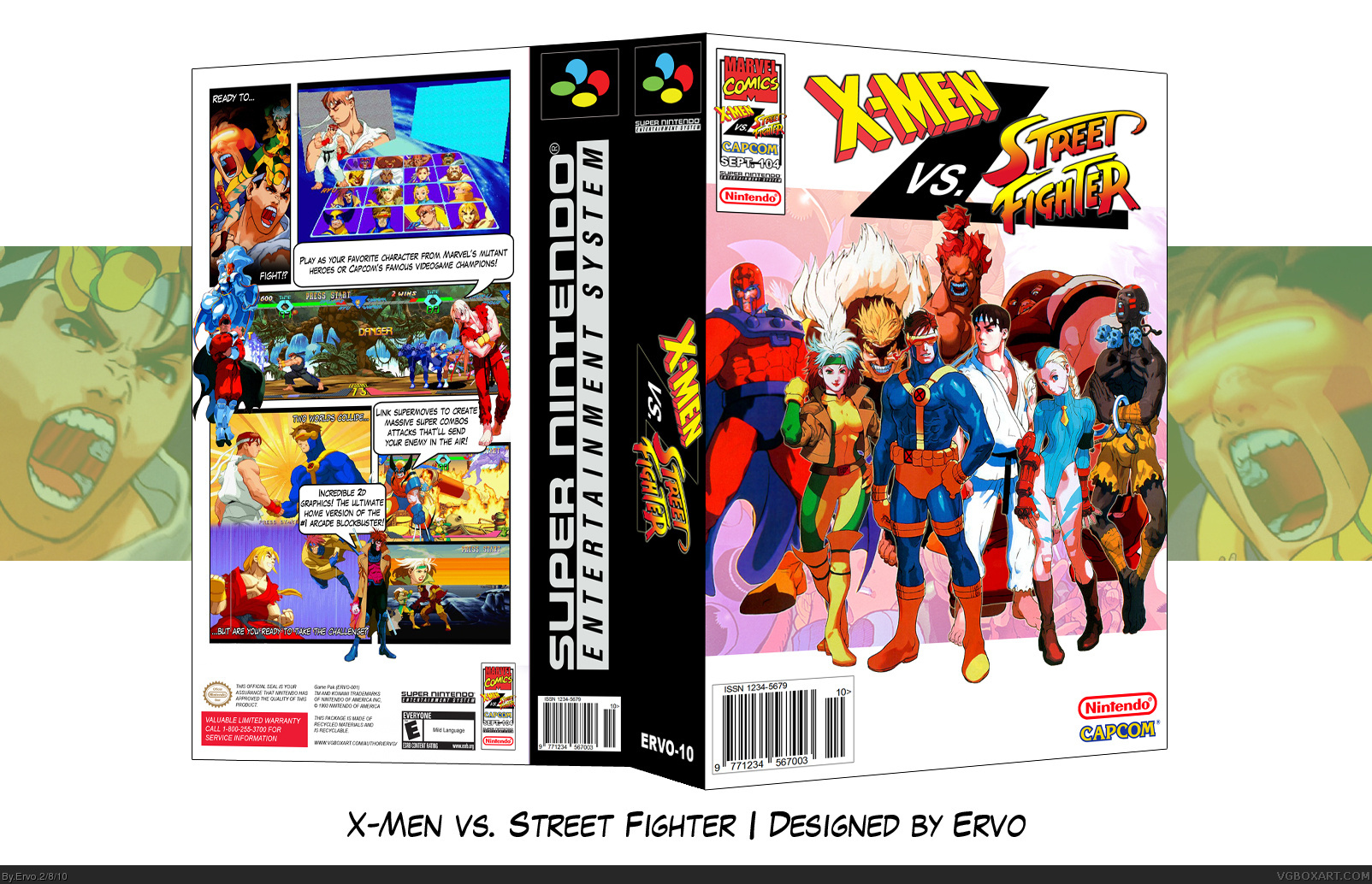 X-Men vs. Street Fighter box cover
