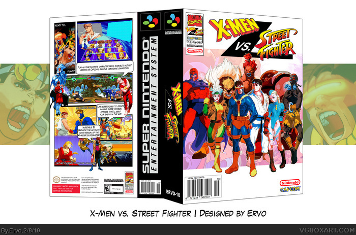 X-Men vs. Street Fighter box art cover