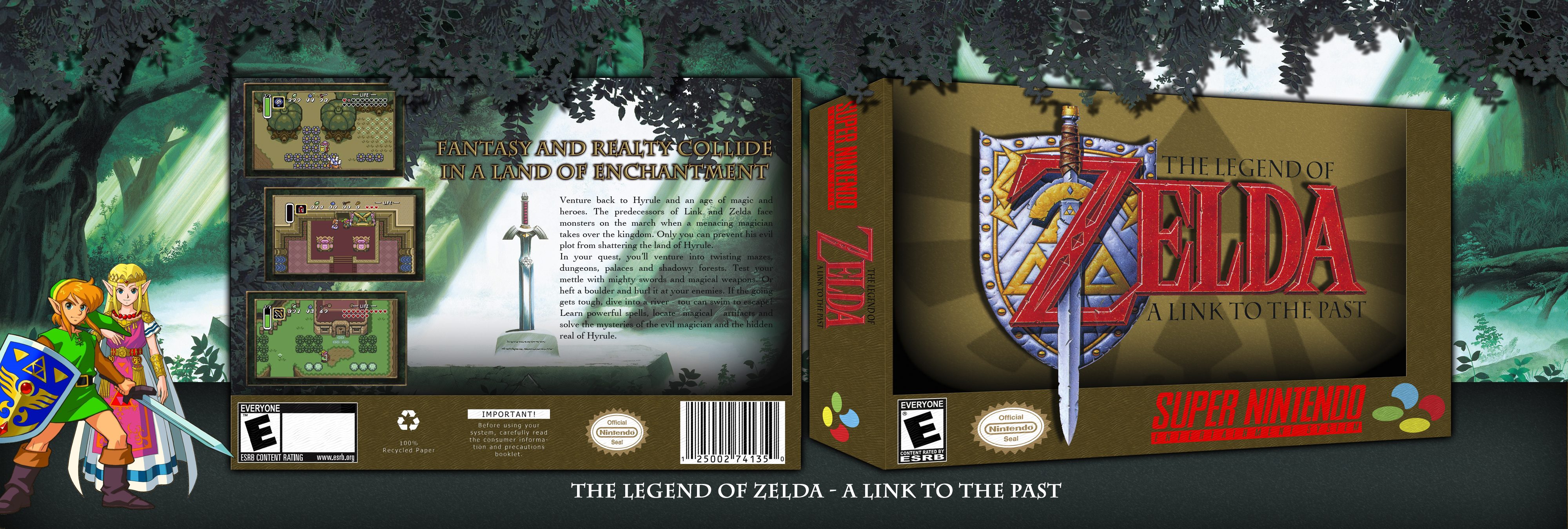 The Legend of Zelda: A Link to the Past box cover