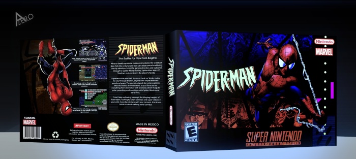 Spiderman box art cover