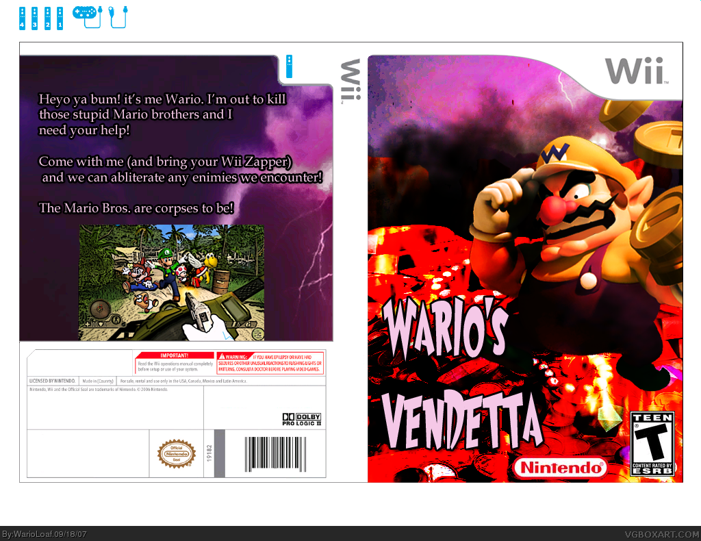 Wario's Vendetta box cover
