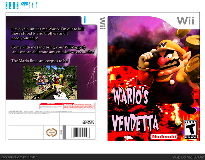 Wario's Vendetta box art cover