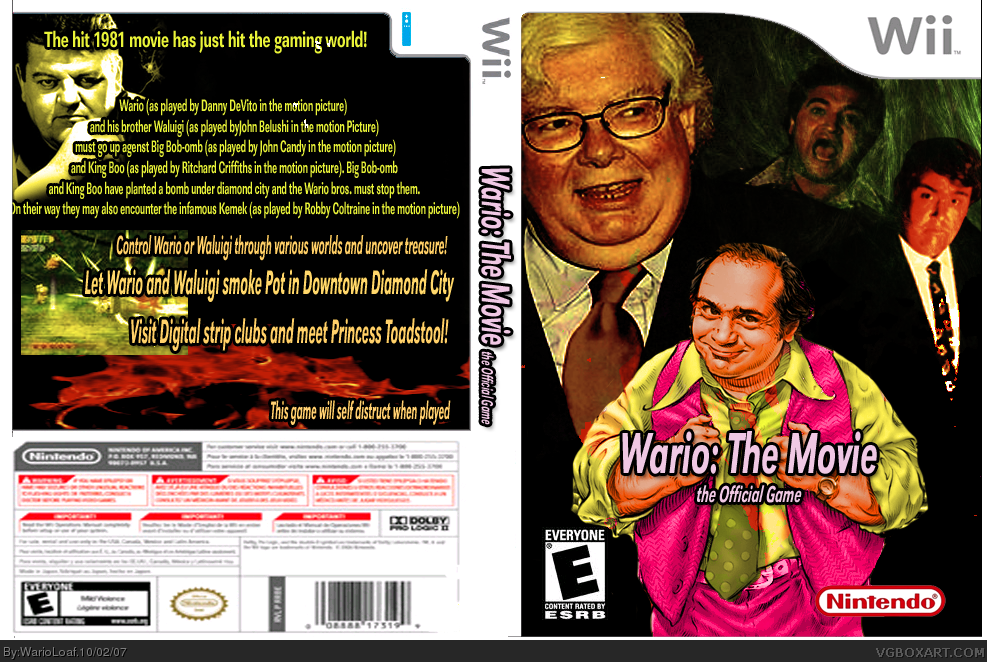 Wario:The Movie box cover
