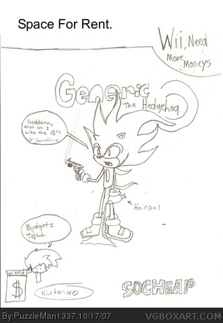 Generic The Hedgehog box art cover