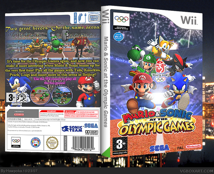 Mario & Sonic: At The Olympic Games box art cover