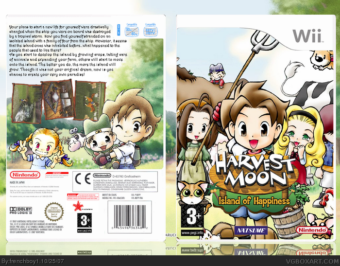 Harvest Moon: Island of Happiness box art cover