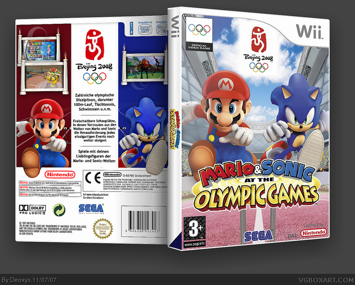 Mario & Sonic: At The Olympic Games box art cover