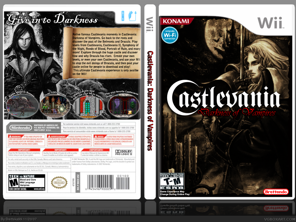 Castlevania: Darkness of Vampires box cover