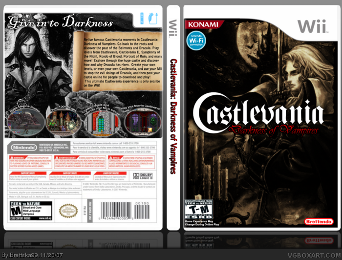 Castlevania: Darkness of Vampires box art cover