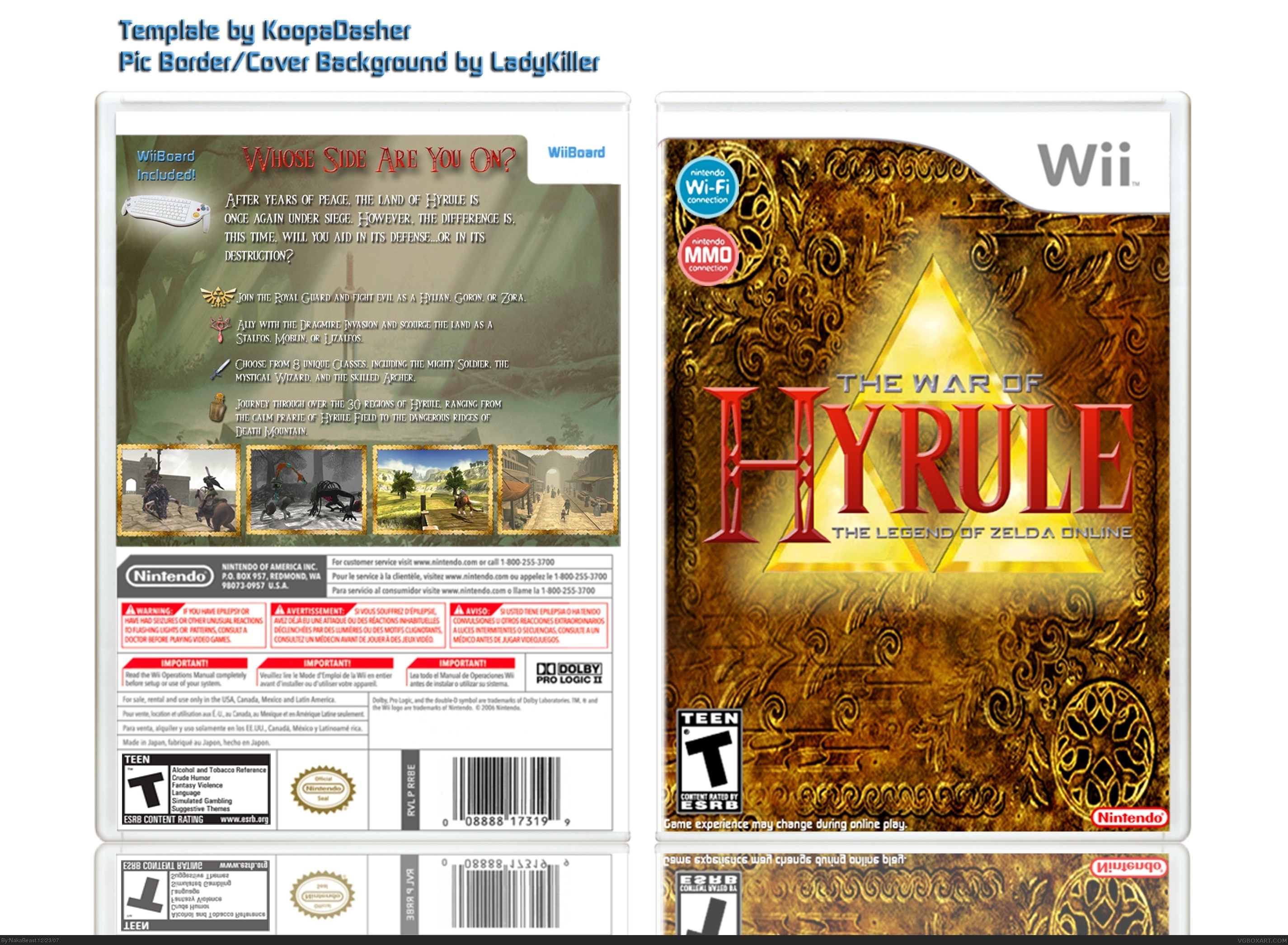 The War of Hyrule (The Legend of Zelda Online) box cover