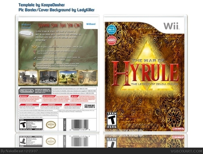 The War of Hyrule (The Legend of Zelda Online) box art cover