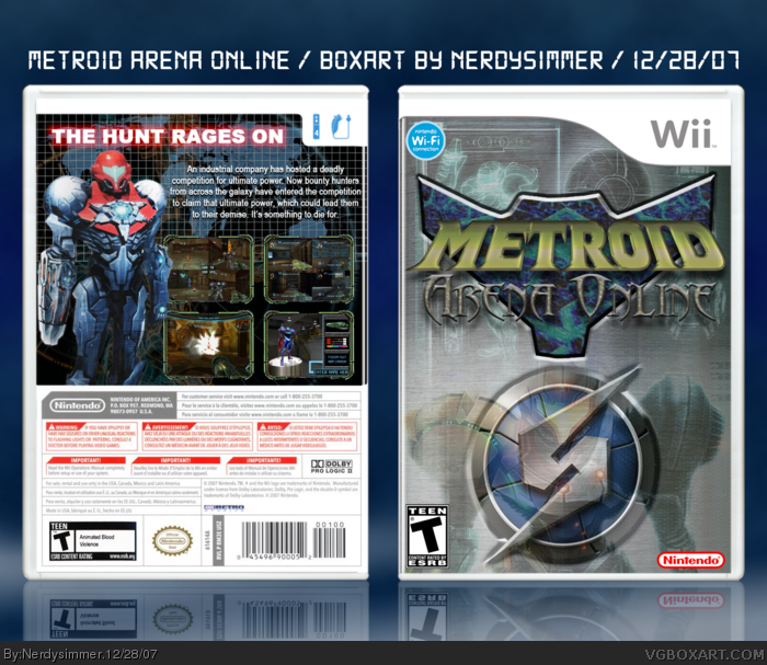 Metroid Arena Online box art cover