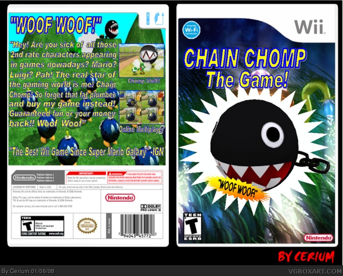 Chain Chomp: The Game! box art cover