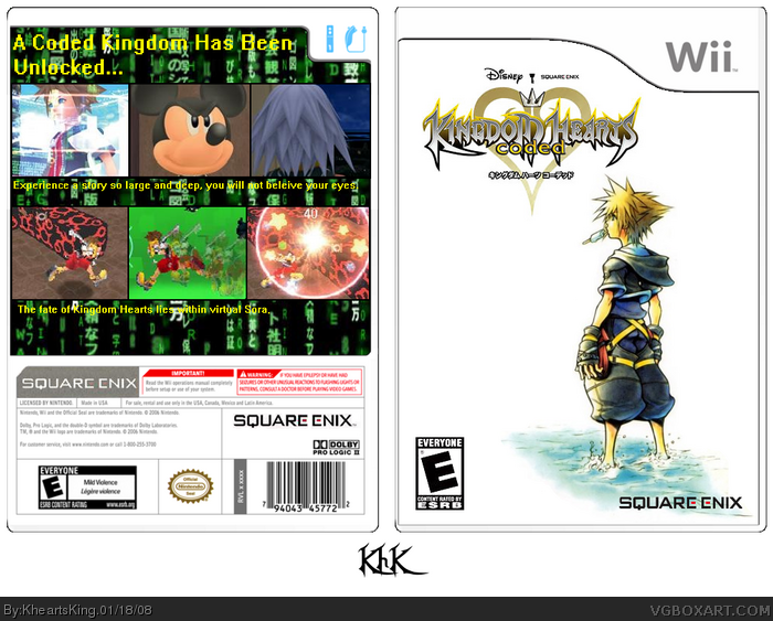 Kingdom Hearts: Coded box art cover