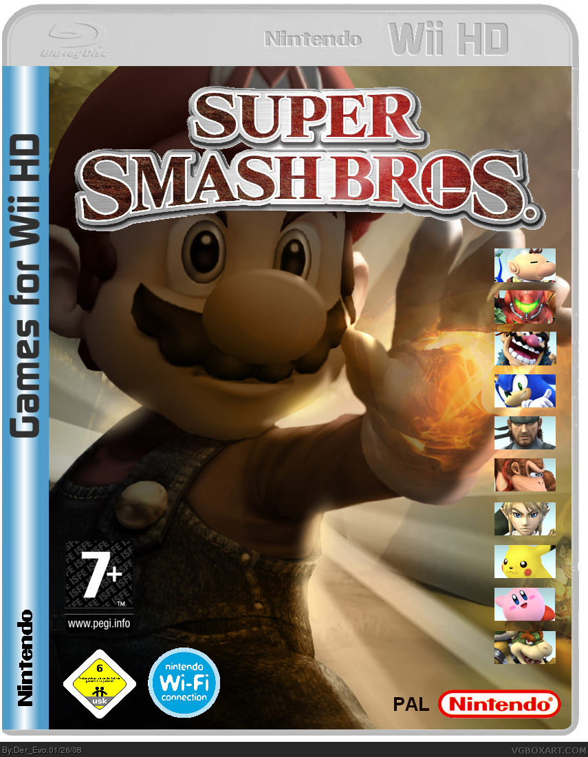 Super Smash Bros box cover