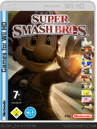 Super Smash Bros box art cover