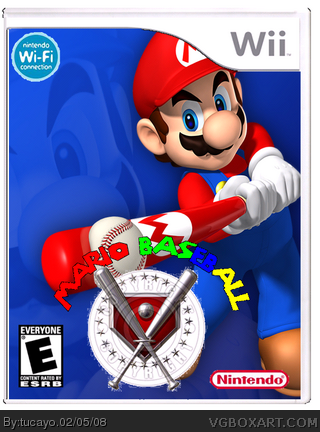 Mario Baseball Wii box cover