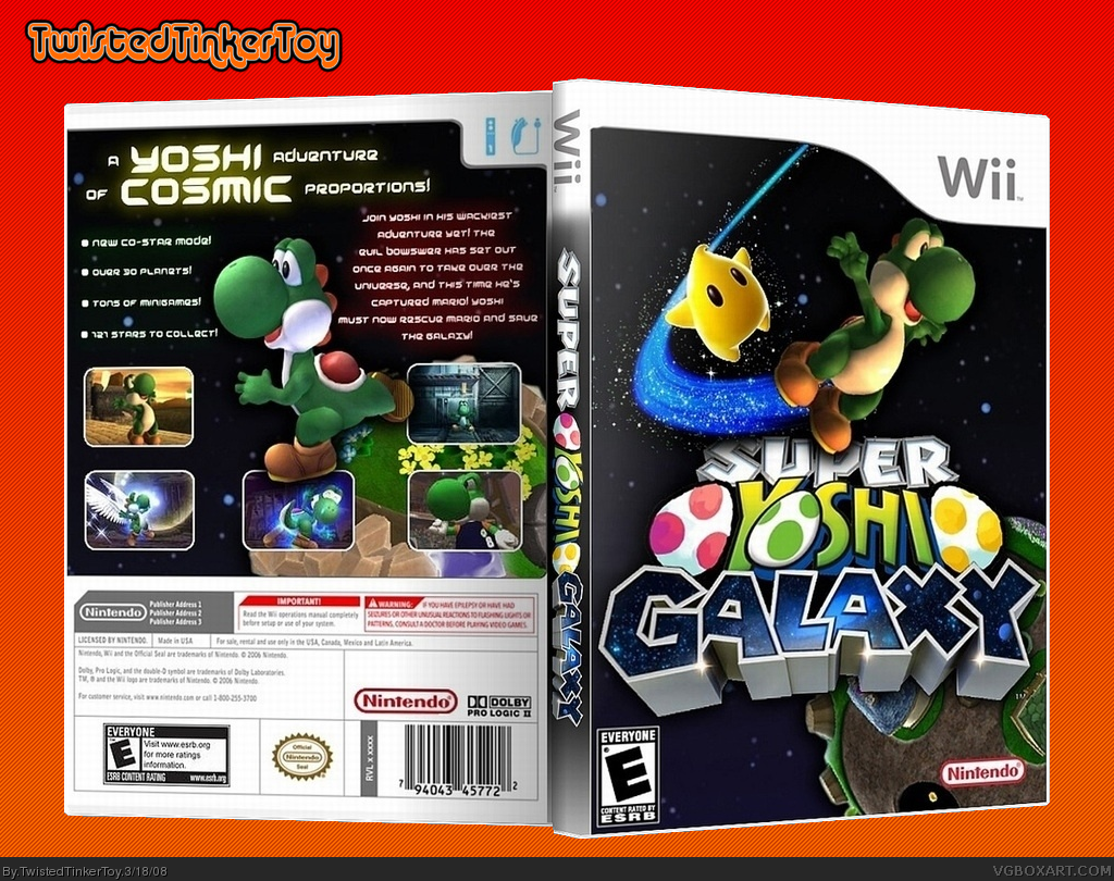 Super Yoshi Galaxy box cover