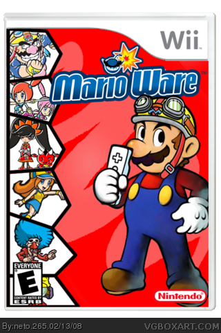 Mario Ware box art cover