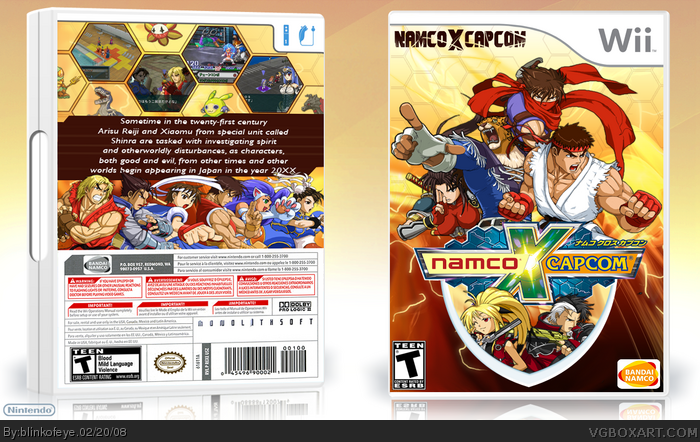 Namco X Capcom box art cover