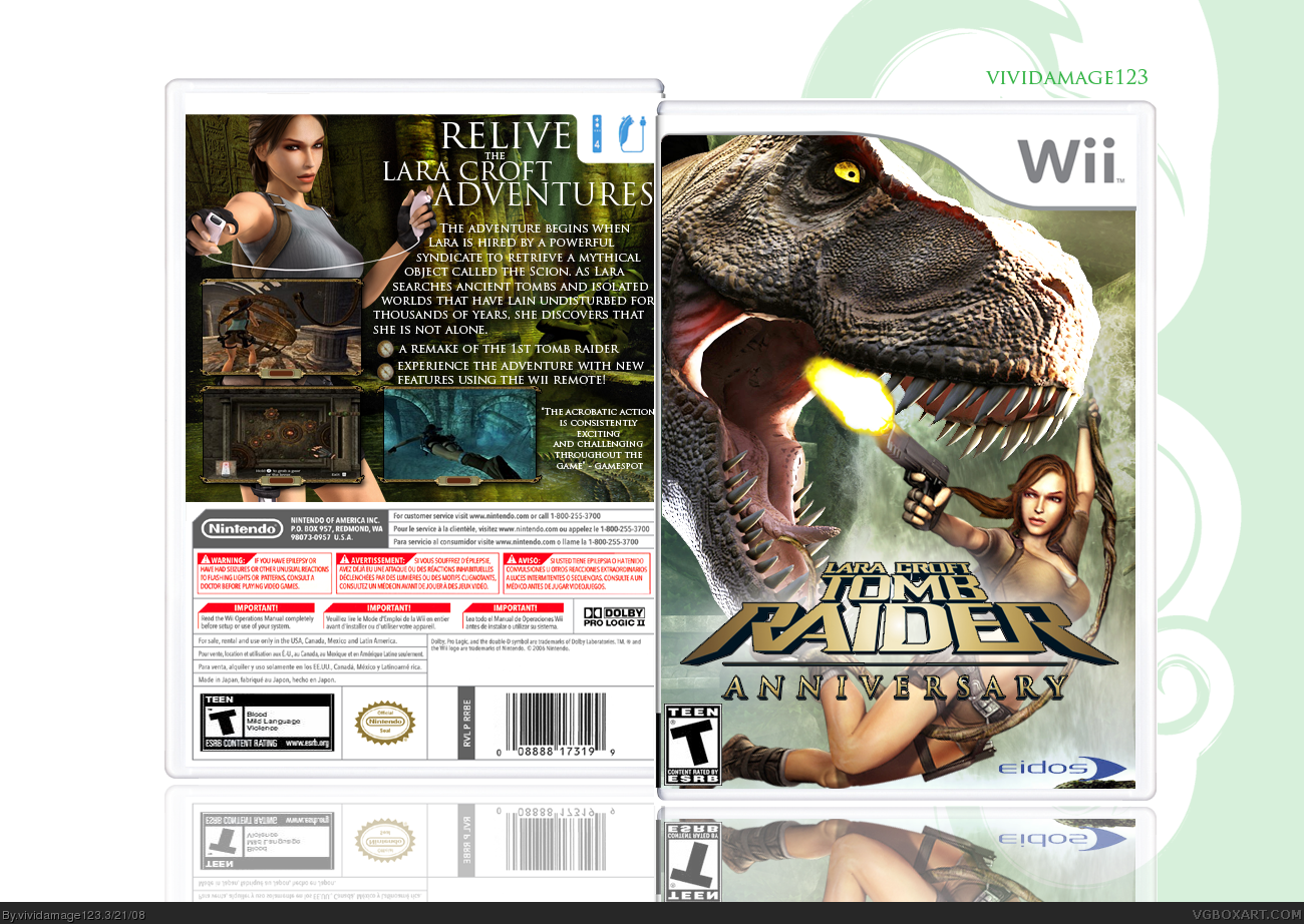 Tomb Raider: Anniversary box cover