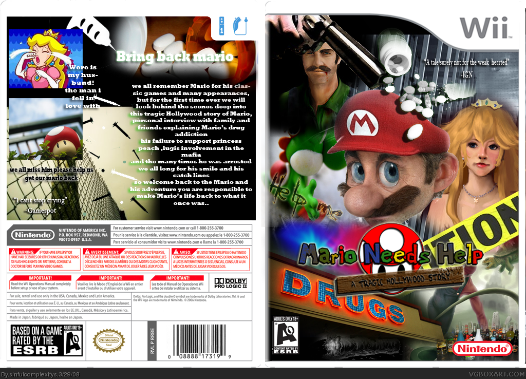 Mario needs Help: A tragic Hollywood story box cover