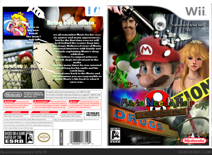 Mario needs Help: A tragic Hollywood story box art cover