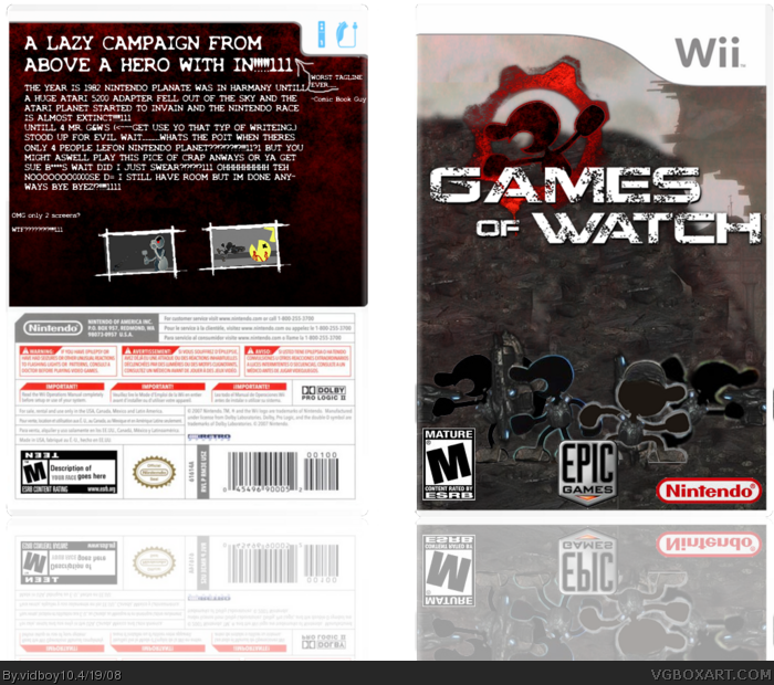 Games Of Watch box art cover