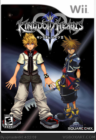 KingdomHeartsII Wii box cover