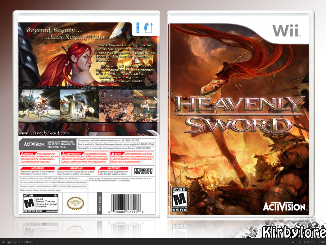 Heavenly Sword box cover