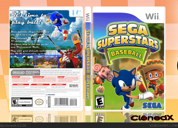 Sega Superstars Baseball box art cover