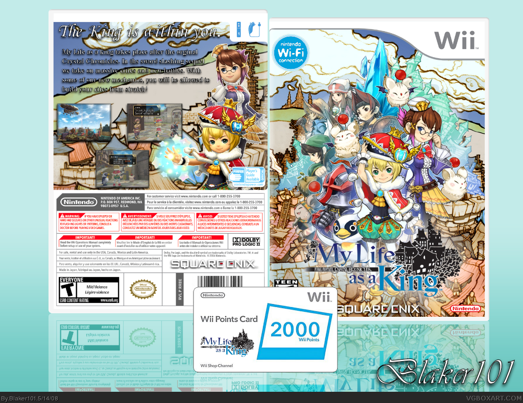 Final Fantasy Crystal Chronicles: My Life as a King box cover