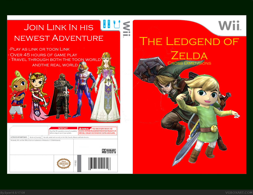 The Legend of Zelda: Cross Dimensions box cover