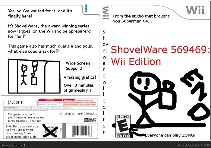 ShovelWare: Wii Edition box art cover