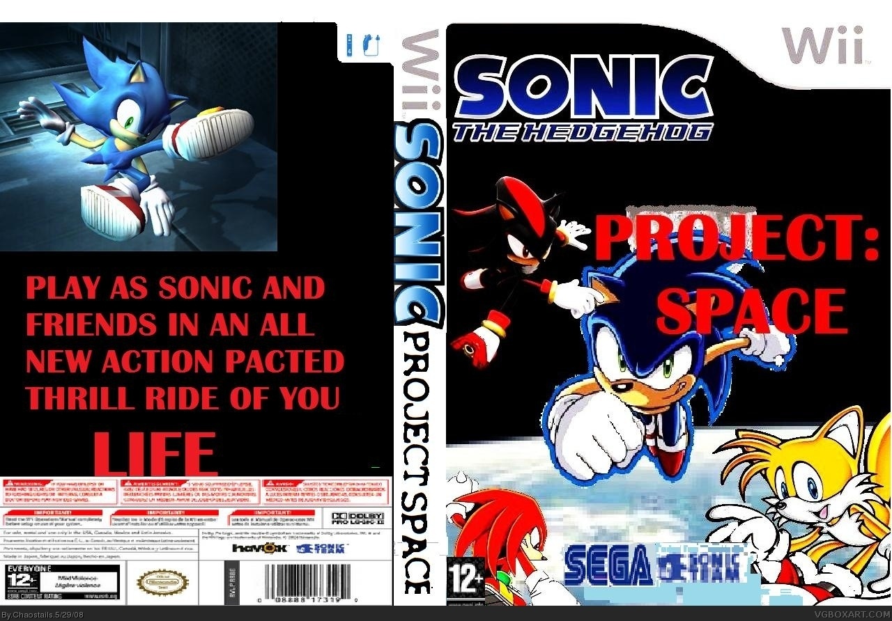 Sonic the Hedgehog: Project SPACE box cover